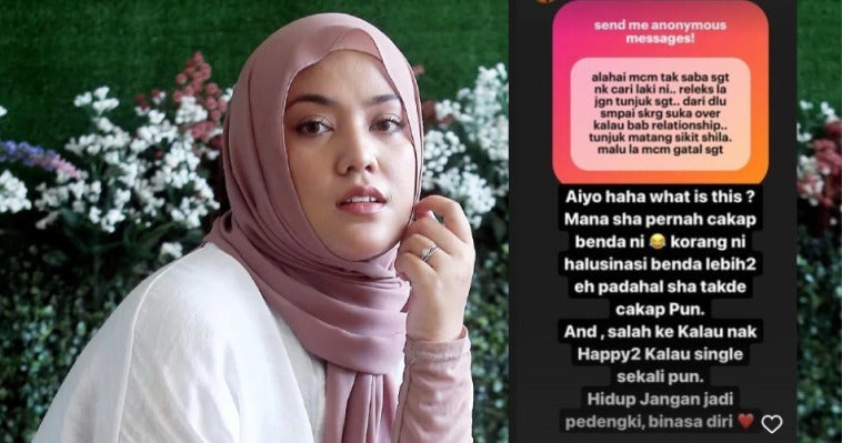 Salah ke happy walaupun single Netizen Tuduh Shila Amzah Gatal Nak Ada Pasangan