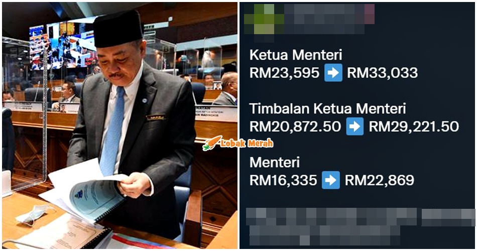 Gaji Menteri Sabah Naik 40 Peratus