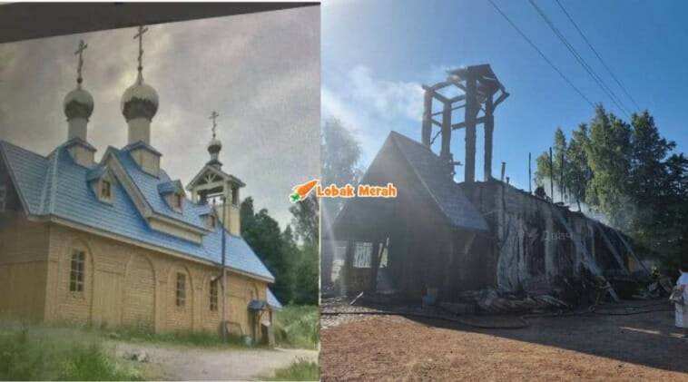 gereja dibakar