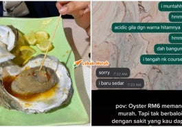 oyster murah tapi tak fresh di food court