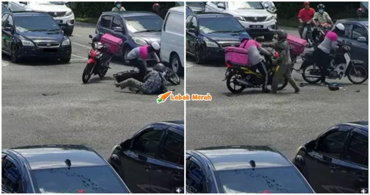 ft pakcik nak tumbuk foodpanda rider