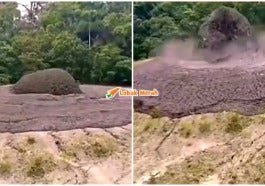 gunung berapi lumpur meletus di lahad datu