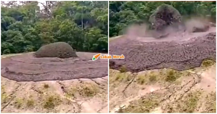 Gunung Berapi Lumpur Meletus Di Lahad Datu