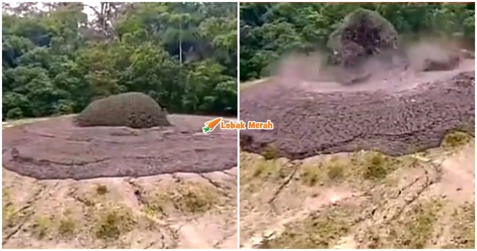 gunung berapi lumpur meletus di lahad datu