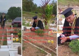jubah konvo lawat pusara isteri