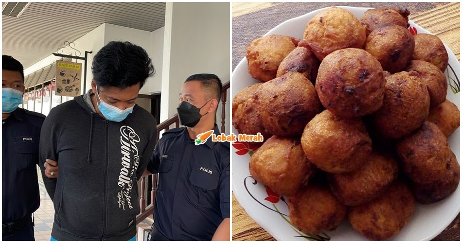 letak cekodok panas atas tangan nenek
