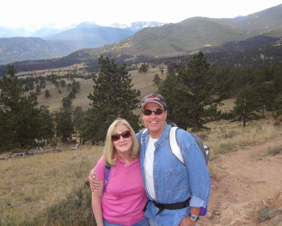 toni and harold henthorn hiking on deer mountain