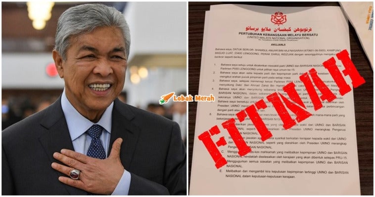 Akujanji Sokong Zahid Hamidi Jadi Pm