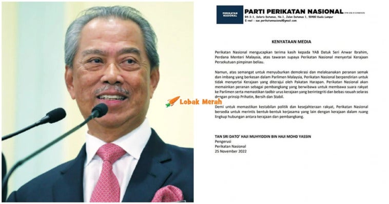 ft Muhyiddin dedah PH ajak kerjasama