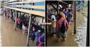Ft Pengundi Sarawak Redah Banjir Paras Lutut 758X399 1