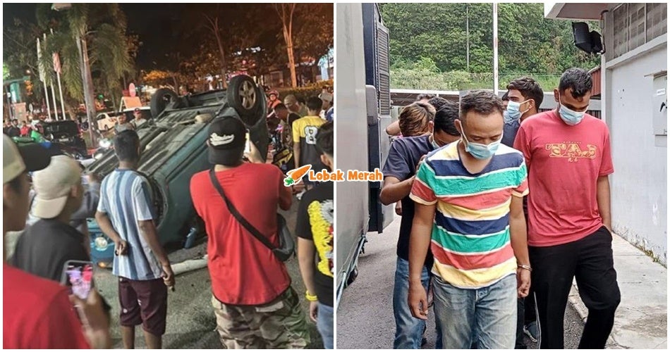 kereta myvi terbalik 7 mengaku salah