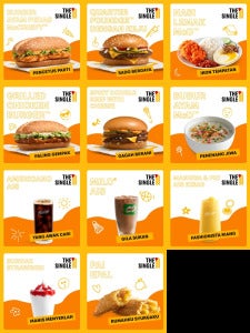 menu single mcdonalds