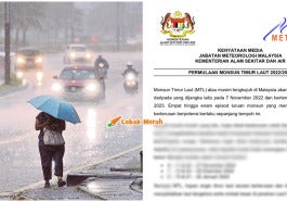 Musim Monsun Datang Awal Tengkujuh