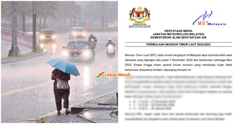 musim monsun datang awal tengkujuh