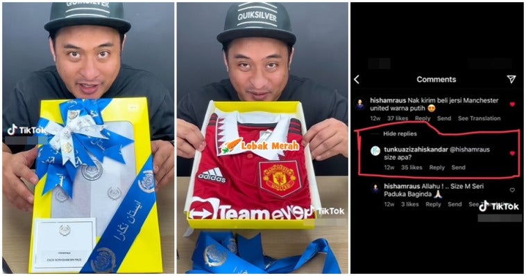 Dapat Hadiah Jersi Dari Permaisuri Agong