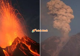 Gunung Berapi Stromboli Gunung Berapi Semeru