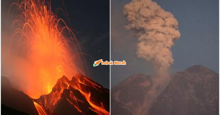 Gunung Berapi Stromboli Gunung Berapi Semeru