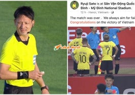 Ryuji Sato Pengadil Bola Malaysia Vietnam