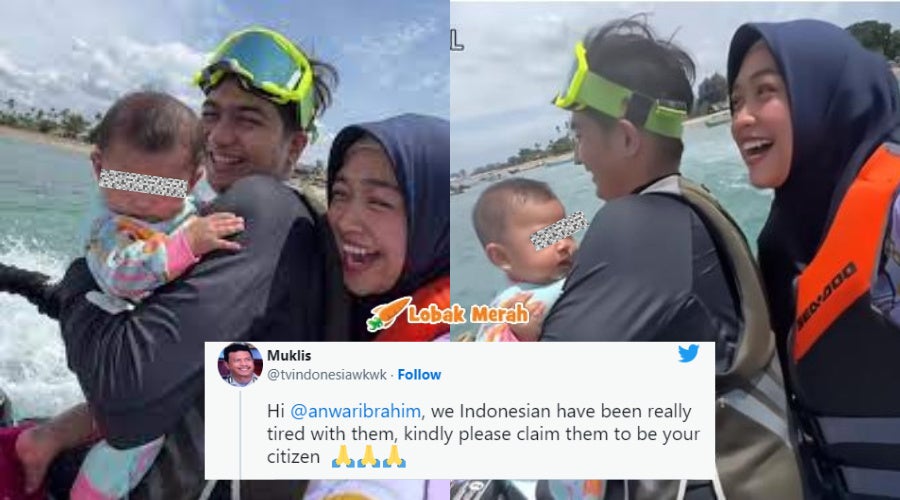 Netizen Indonesia Penat Dengan Youtuber Viral Bawa Bayi Naik Jet Ski Mahu Anwar Ibrahim Claim Warganegara 3