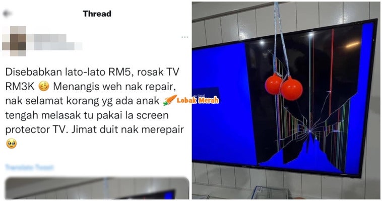 rosak tv kerana lato2