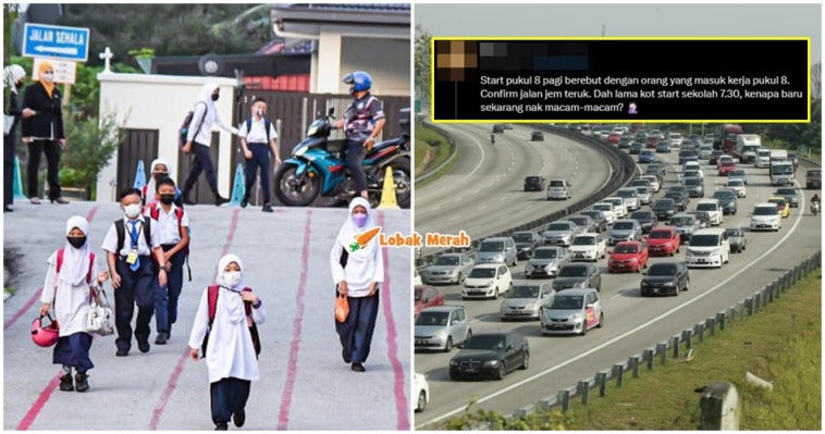 sekolah lambatkan ke 8 am