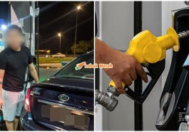 warga singapura isi minyak ron95