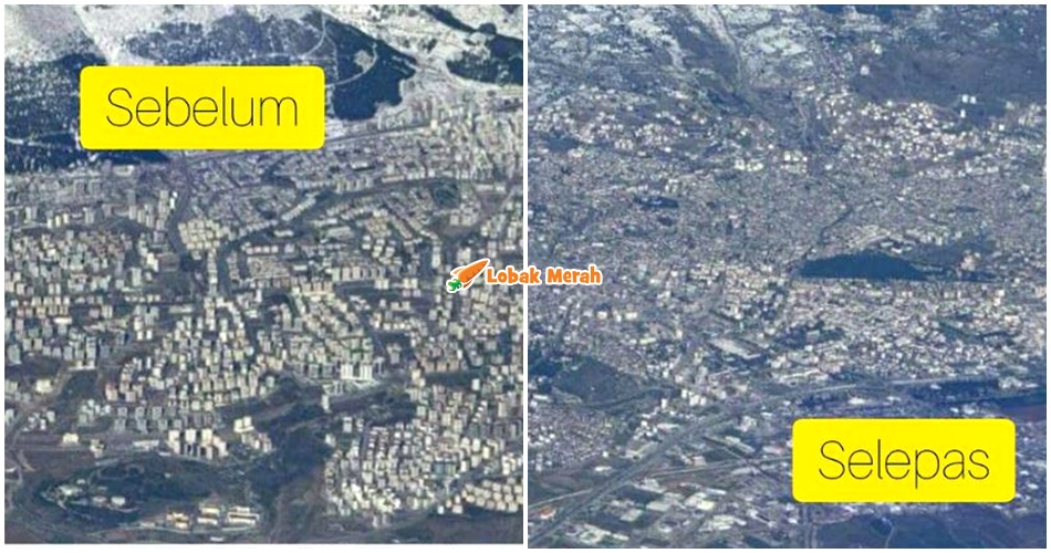 wilayah turkiye berubah lepas gempa bumi