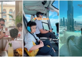 sambut hari jadi mewah di dubai