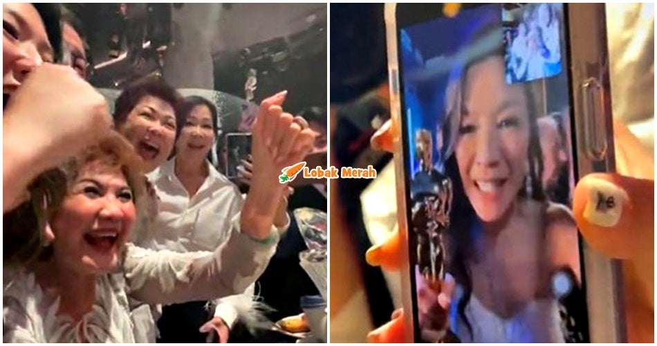 tan sri michelle yeoh menang oscar telefon mak
