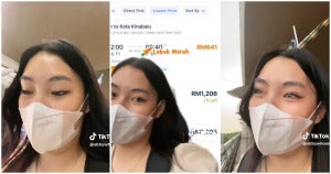 menangis tiket sabah mahal
