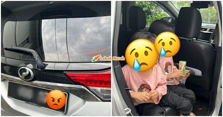 Tinggalkan Anak Dalam Kereta Pergi Beraya