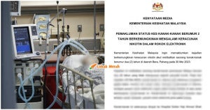 Keracunan Vape Budak 2 Tahun