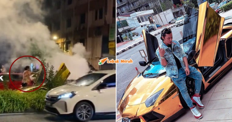 Lamborghini Syamsul Yusof Terbakar