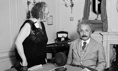 Einstein With Second Wife Elsa Lowenthal