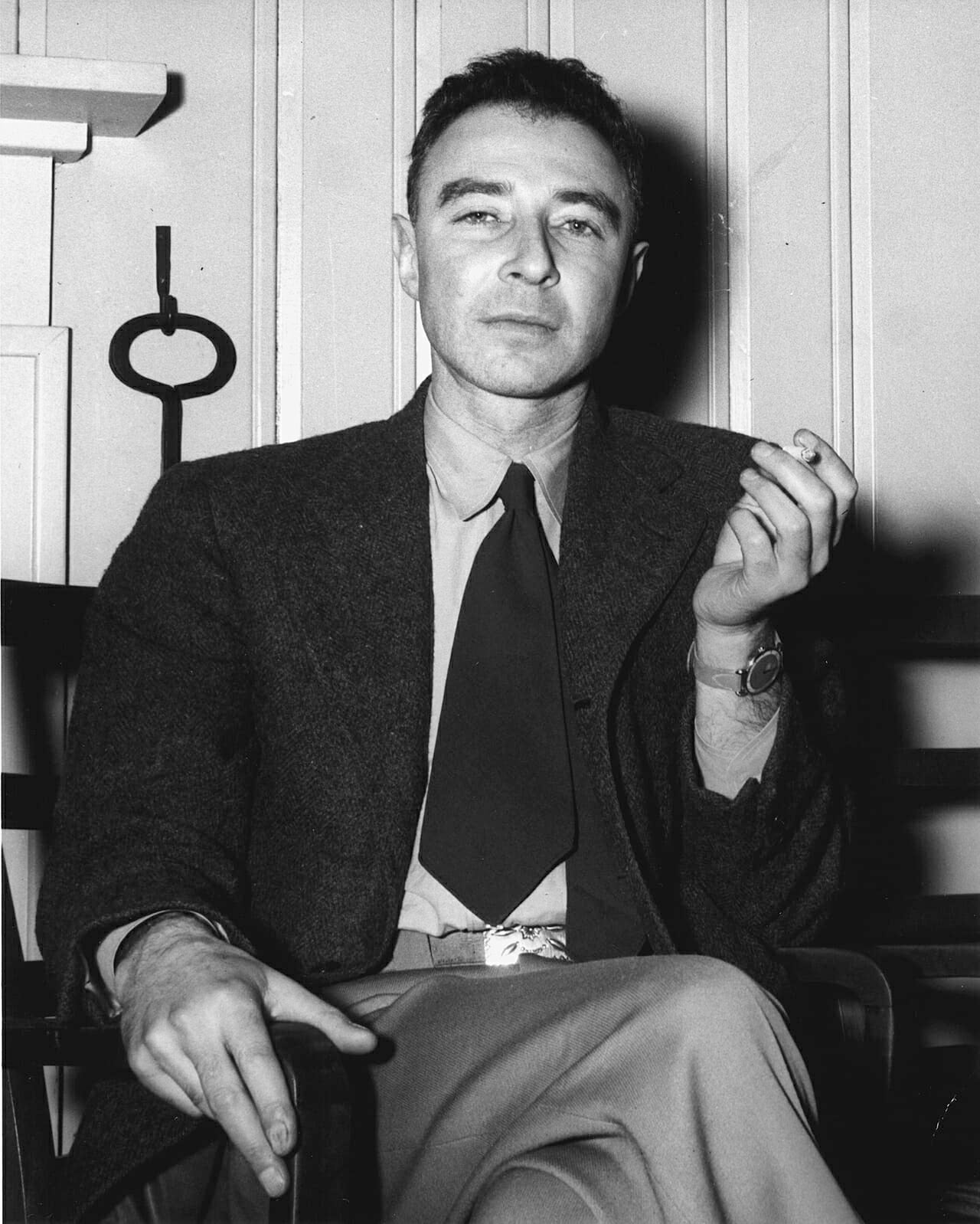 J. Robert Oppenheimer at the Guest Lodge Oak Ridge in 1946 4