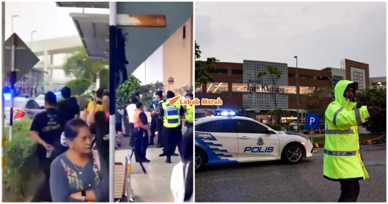 aeon klebang ancaman bom