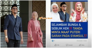 Puteri Sarah Nafi Beri Bunga