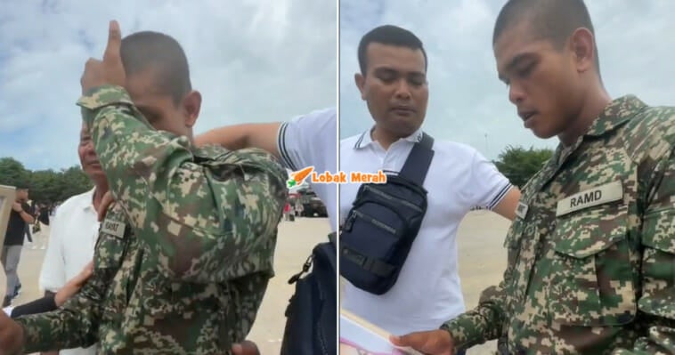 Menangis Potret Arwah Ibu