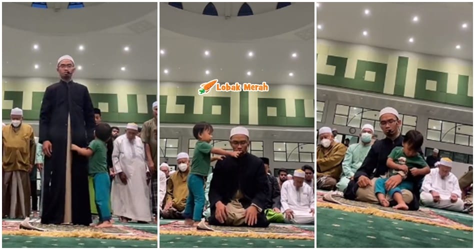 Bapa Imamkan Jemaah Anak Main