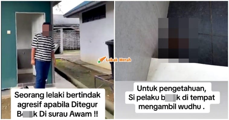 buang air besar dekat surau awam