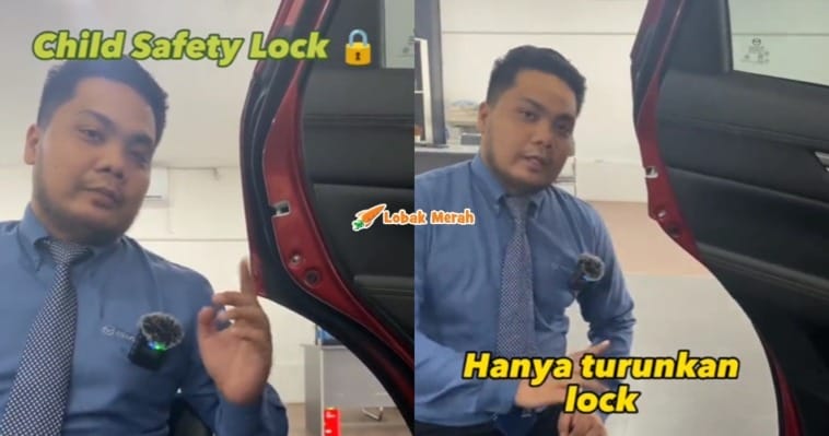 F2 Cara Guna Child Safety Lock Pada Kereta