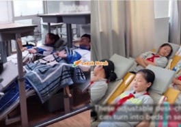 F2 Meja Kerusi Sekolah Pelajar Tidur