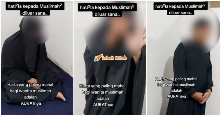 intai pakai baju lelaki berniqab