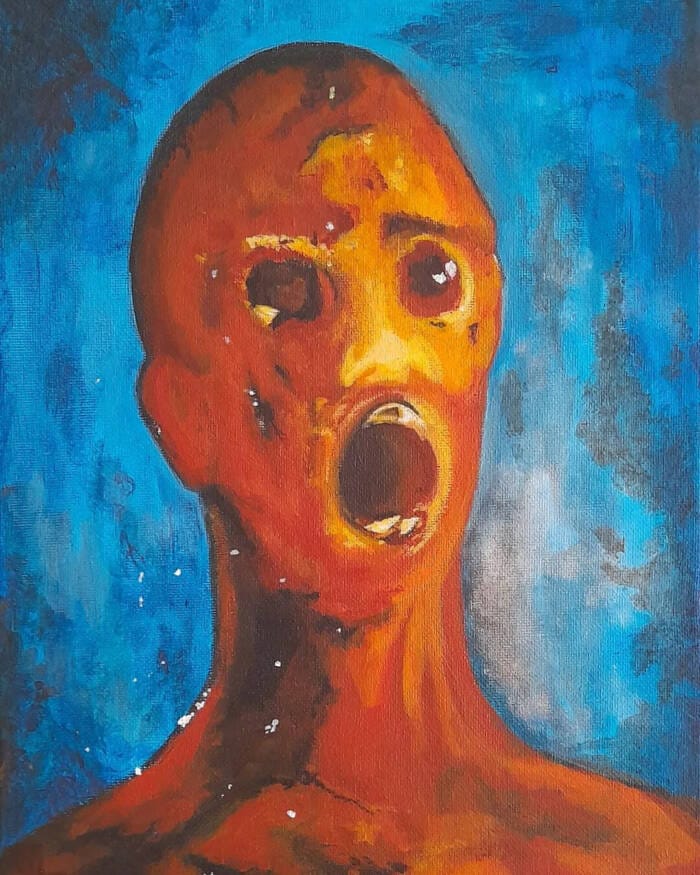 the anguished man reproduction