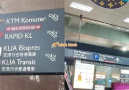 F1 Papan Tanda Bahasa Jepun Di Kl Sentral