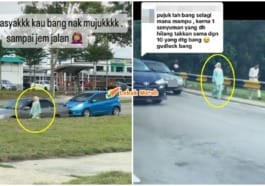 gadis merajuk jalan tepi jalan
