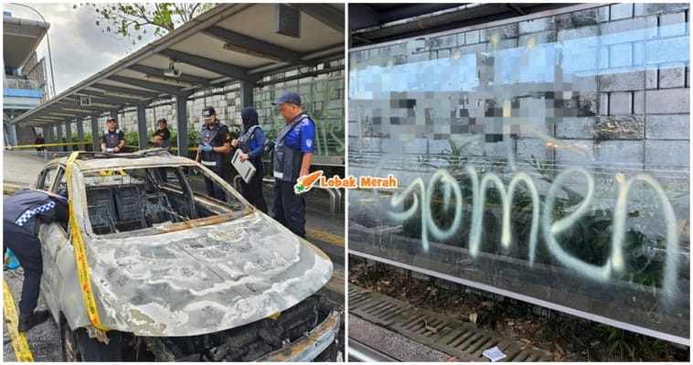 Bakar Kereta Polis Tiktok