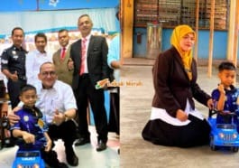 F4 Murid Tahun 1 Naik Kereta Mainan Di Sekolah