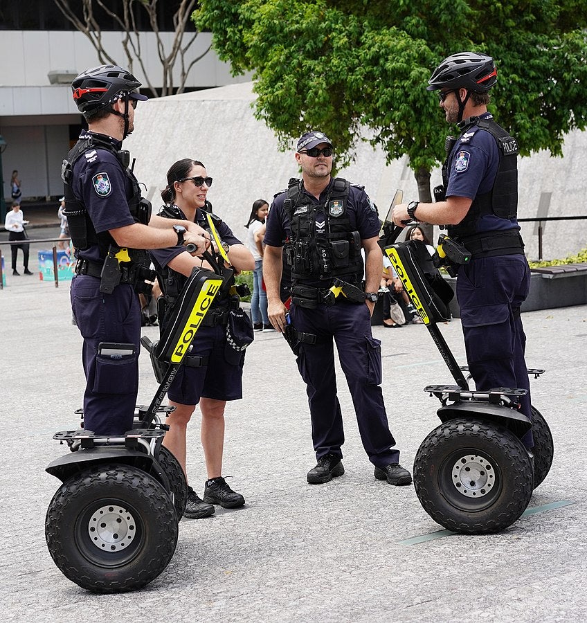 Queensland Police On Segways