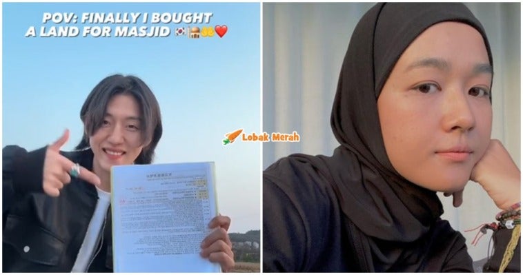 daud kim hati hati farah lee derma masjid